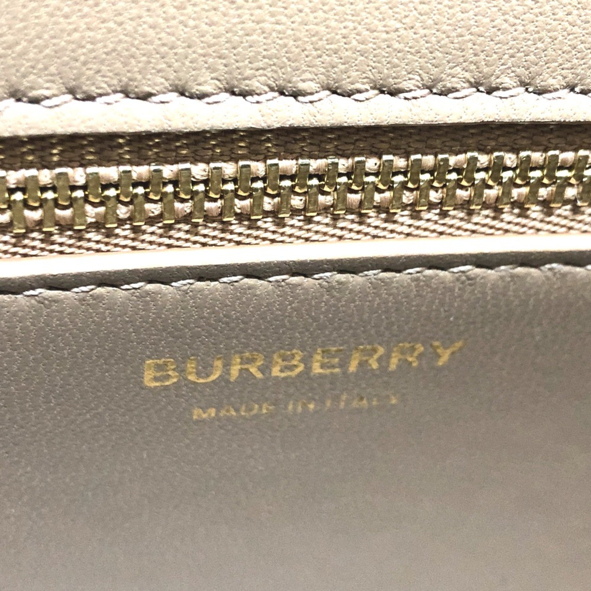 Burberry 8072522 2WAY Bag Shoulder Bag Crossbody Hand Bag White x Beige GoldHardware