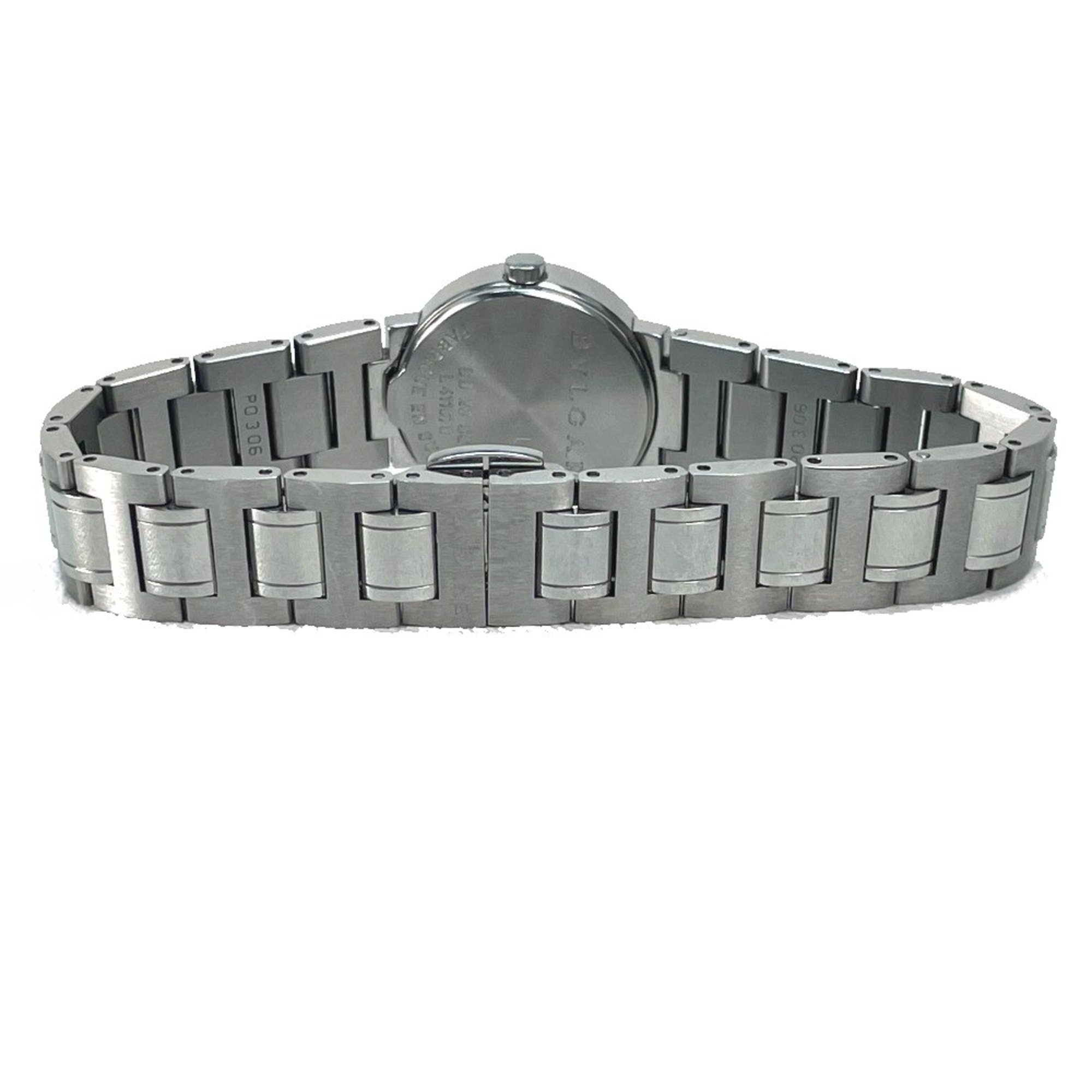 Bulgari BB23SS Quartz Date Wristwatch Silver