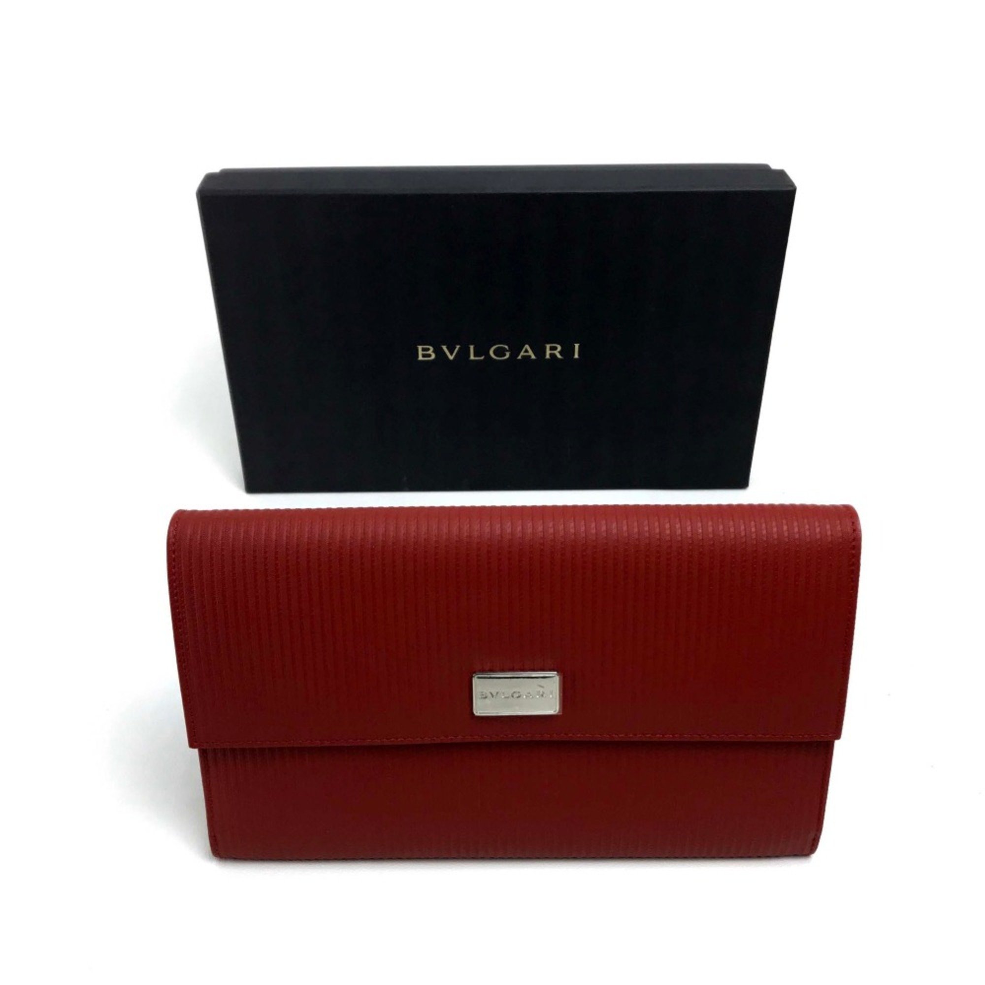 Bulgari Mirerigue Multi case Passport case Travel case Red White