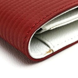 Bulgari Mirerigue Multi case Passport case Travel case Red White