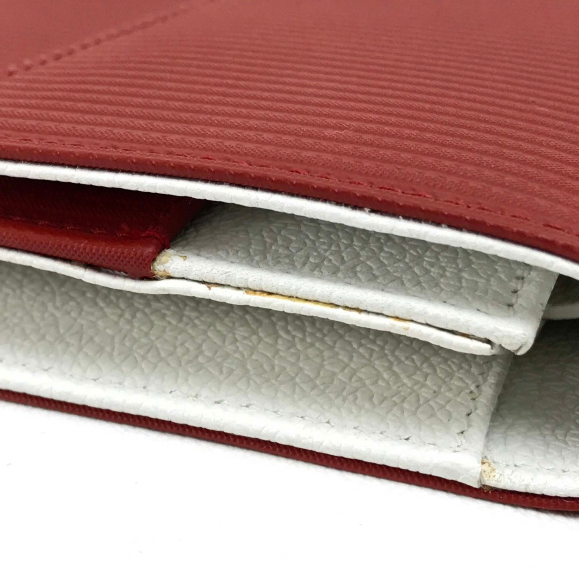 Bulgari Mirerigue Multi case Passport case Travel case Red White