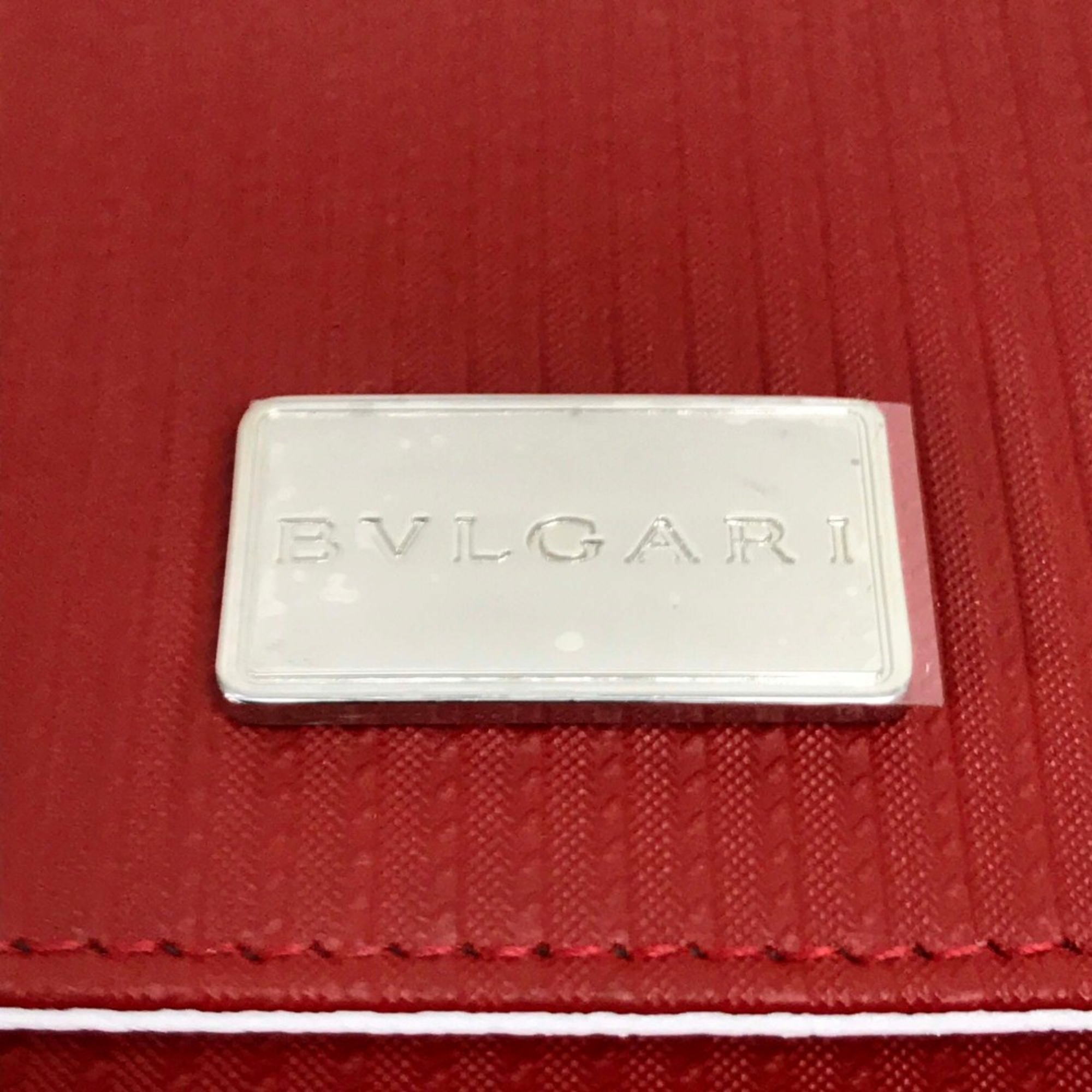 Bulgari Mirerigue Multi case Passport case Travel case Red White