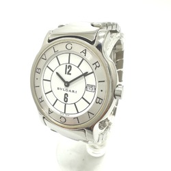 Bulgari ST35S Quartz date Wristwatch Silver