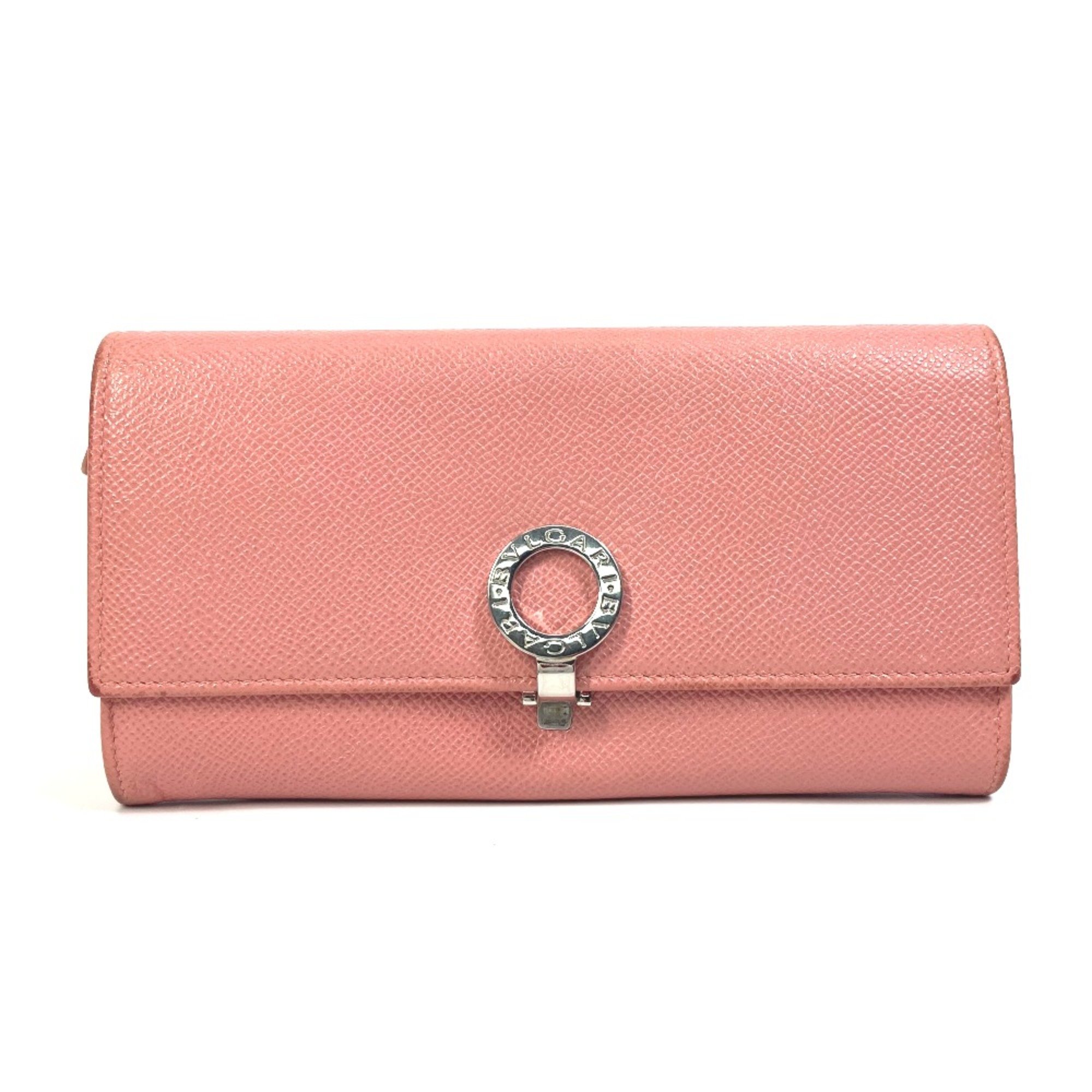 Bulgari 37564 Bulgari Bulgari Bifold Long Wallet pink SilverHardware