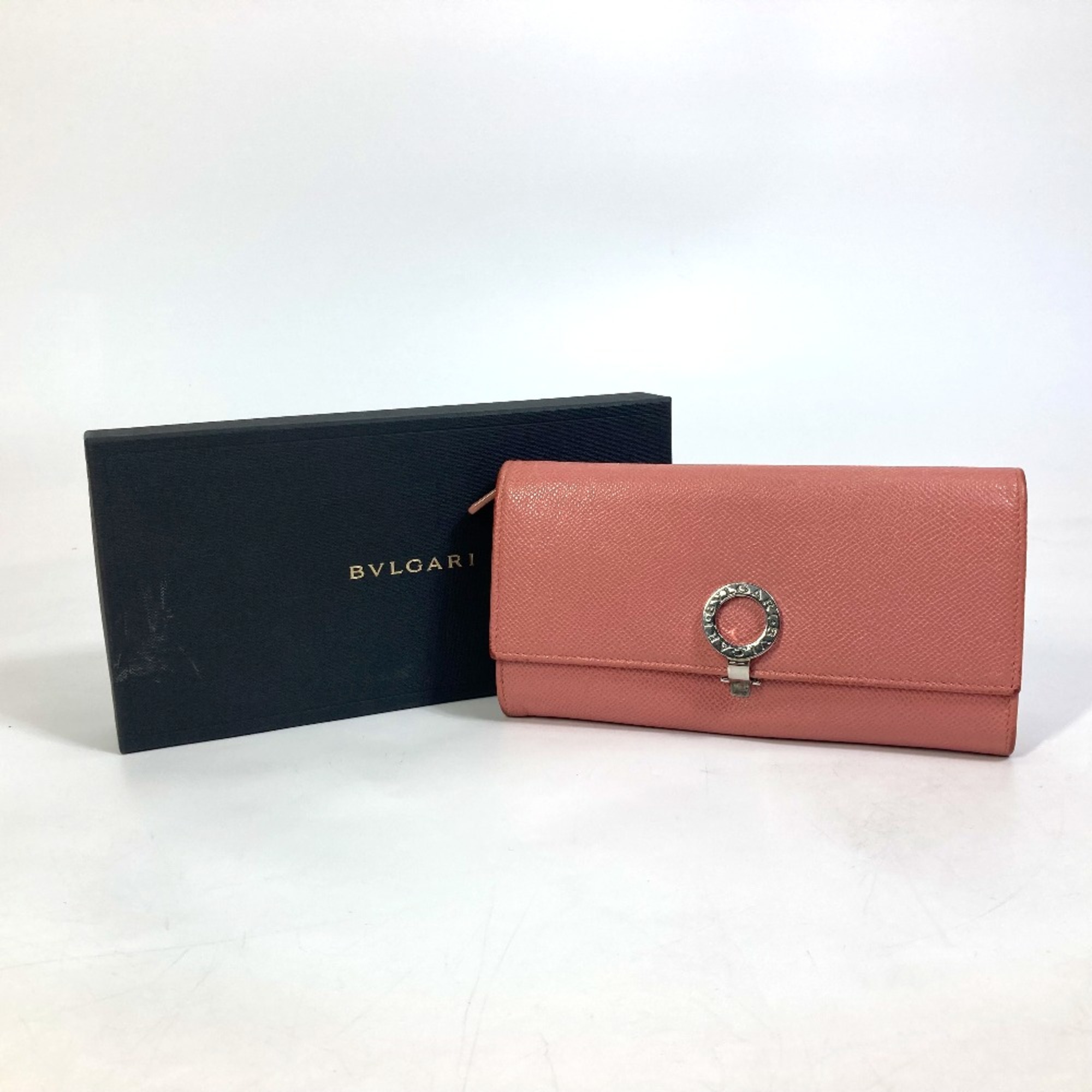 Bulgari 37564 Bulgari Bulgari Bifold Long Wallet pink SilverHardware