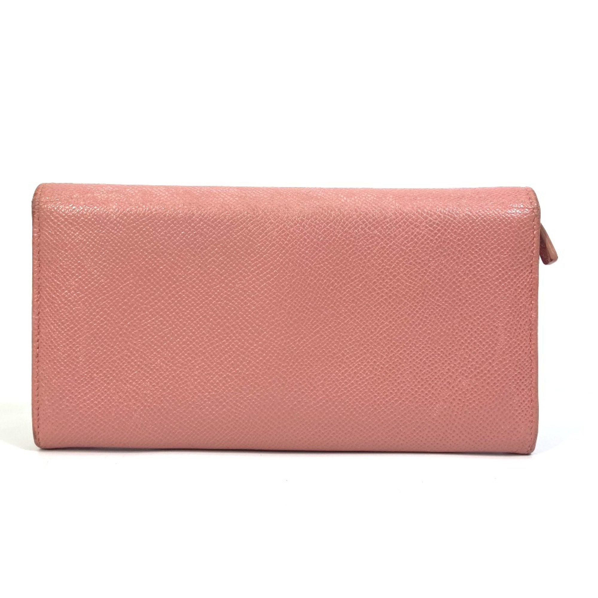 Bulgari 37564 Bulgari Bulgari Bifold Long Wallet pink SilverHardware