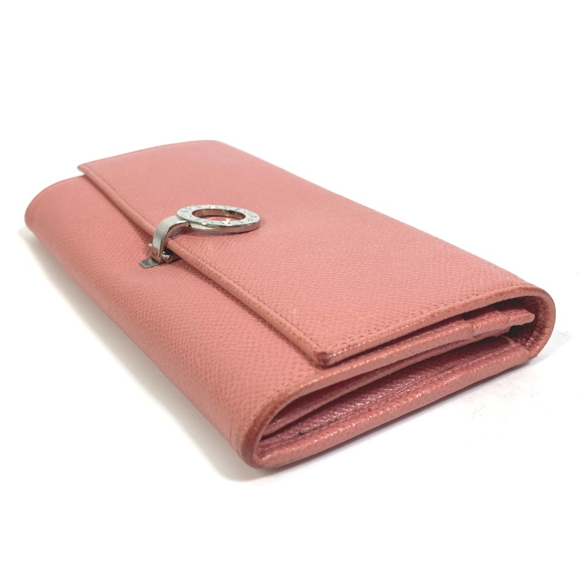 Bulgari 37564 Bulgari Bulgari Bifold Long Wallet pink SilverHardware