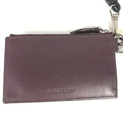 Burberry Wallet Coin Compartment Fragment case Card Case coin purse Purple Based