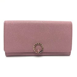 Bulgari 282869 Bulgari Bulgari Bifold Long Wallet Dusty Pink Based