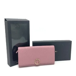 Bulgari 282869 Bulgari Bulgari Bifold Long Wallet Dusty Pink Based