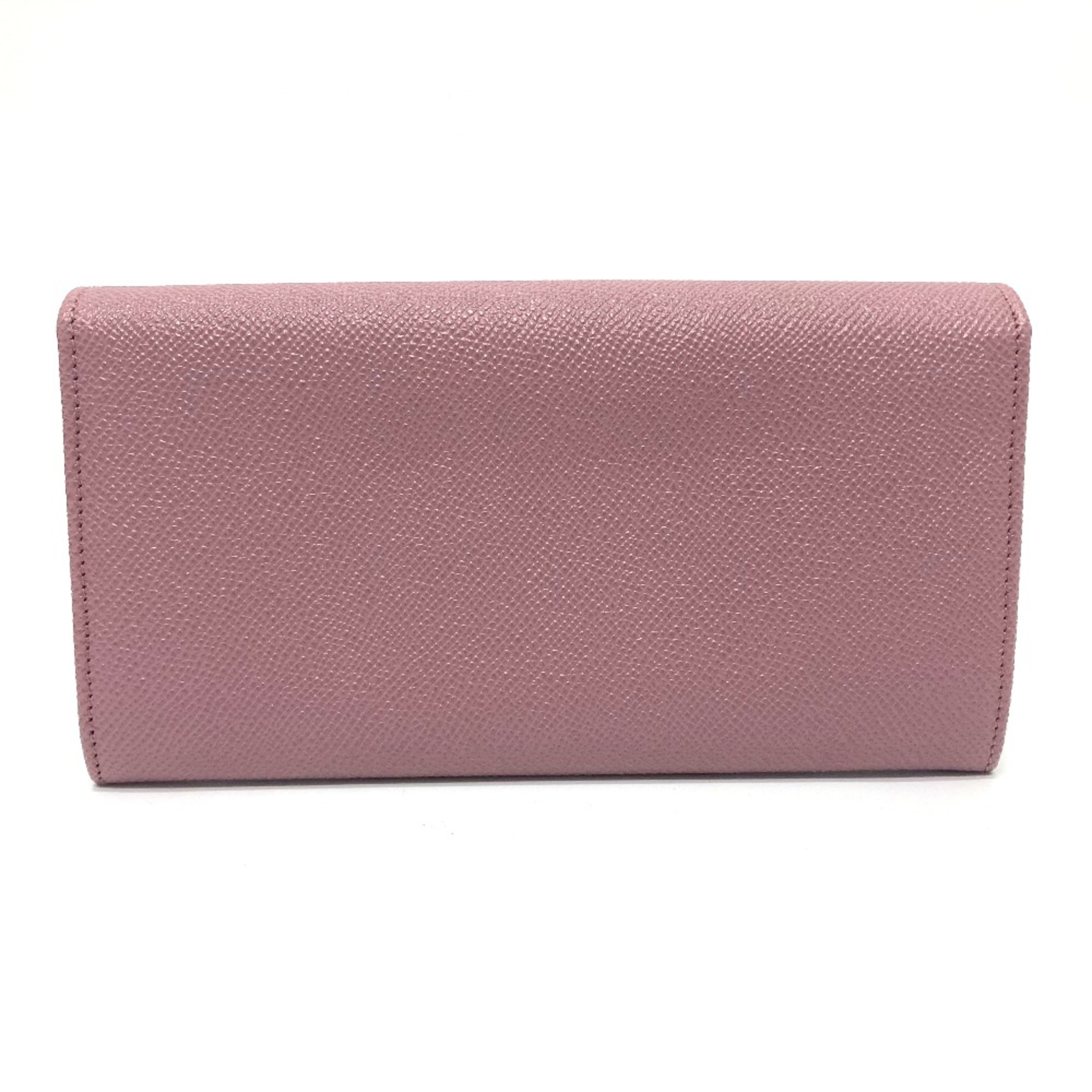 Bulgari 282869 Bulgari Bulgari Bifold Long Wallet Dusty Pink Based