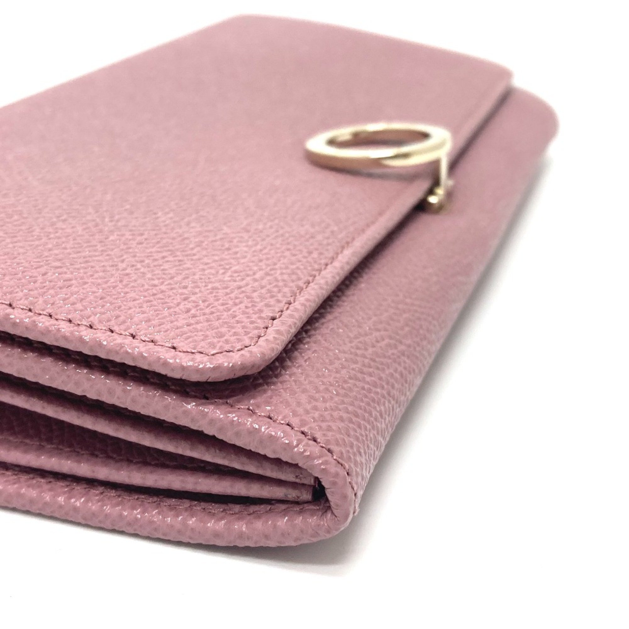 Bulgari 282869 Bulgari Bulgari Bifold Long Wallet Dusty Pink Based