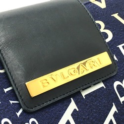 Bulgari logo Bag Semi Shoulder Bag Shoulder Bag Navy Navy