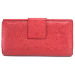 Bvlgari 33744 Bifold Long Wallet Long Wallet Red