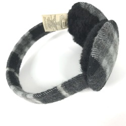 Burberry fur ear muffler ear warmer Earmuff gray Black