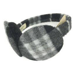 Burberry fur ear muffler ear warmer Earmuff gray Black