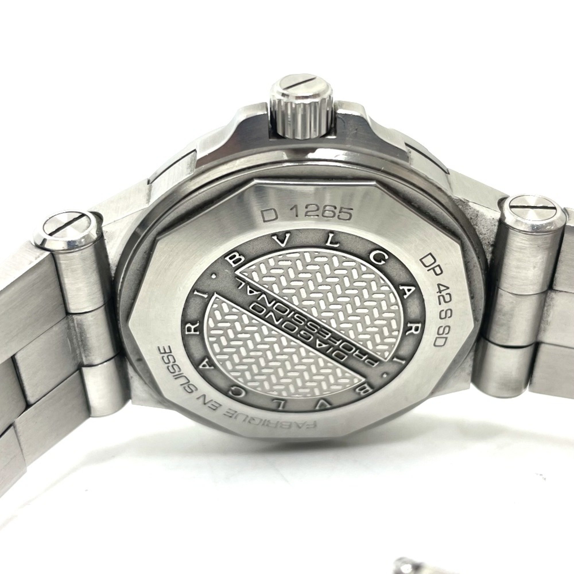 Bulgari DP42SSD Chronometer Automatic date Wristwatch Silver