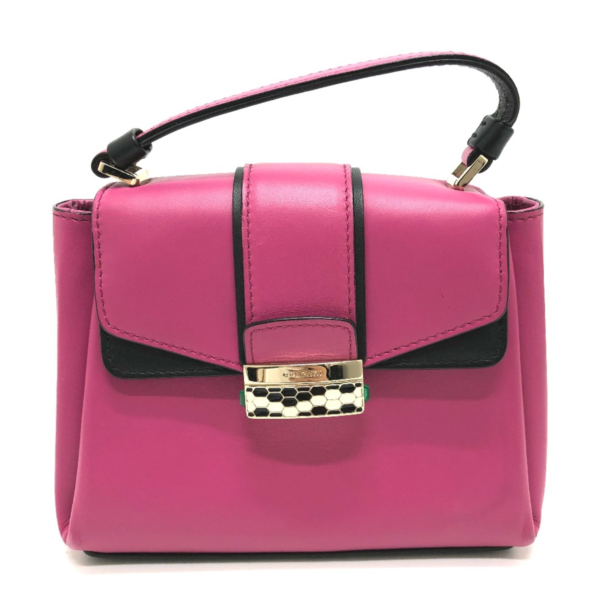 Bulgari Bag 2WAY Shoulder Bag pink GoldHardware