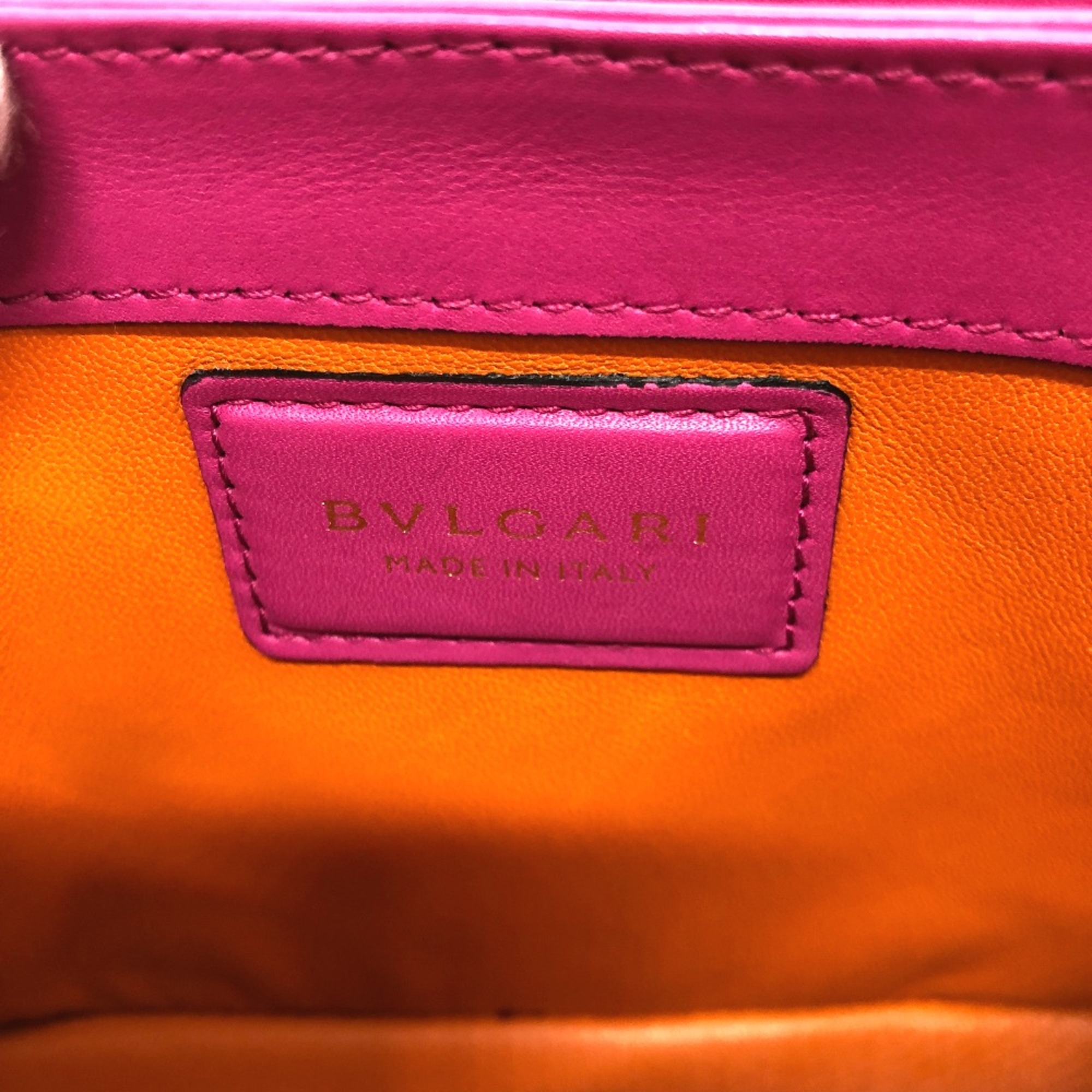 Bulgari Bag 2WAY Shoulder Bag pink GoldHardware