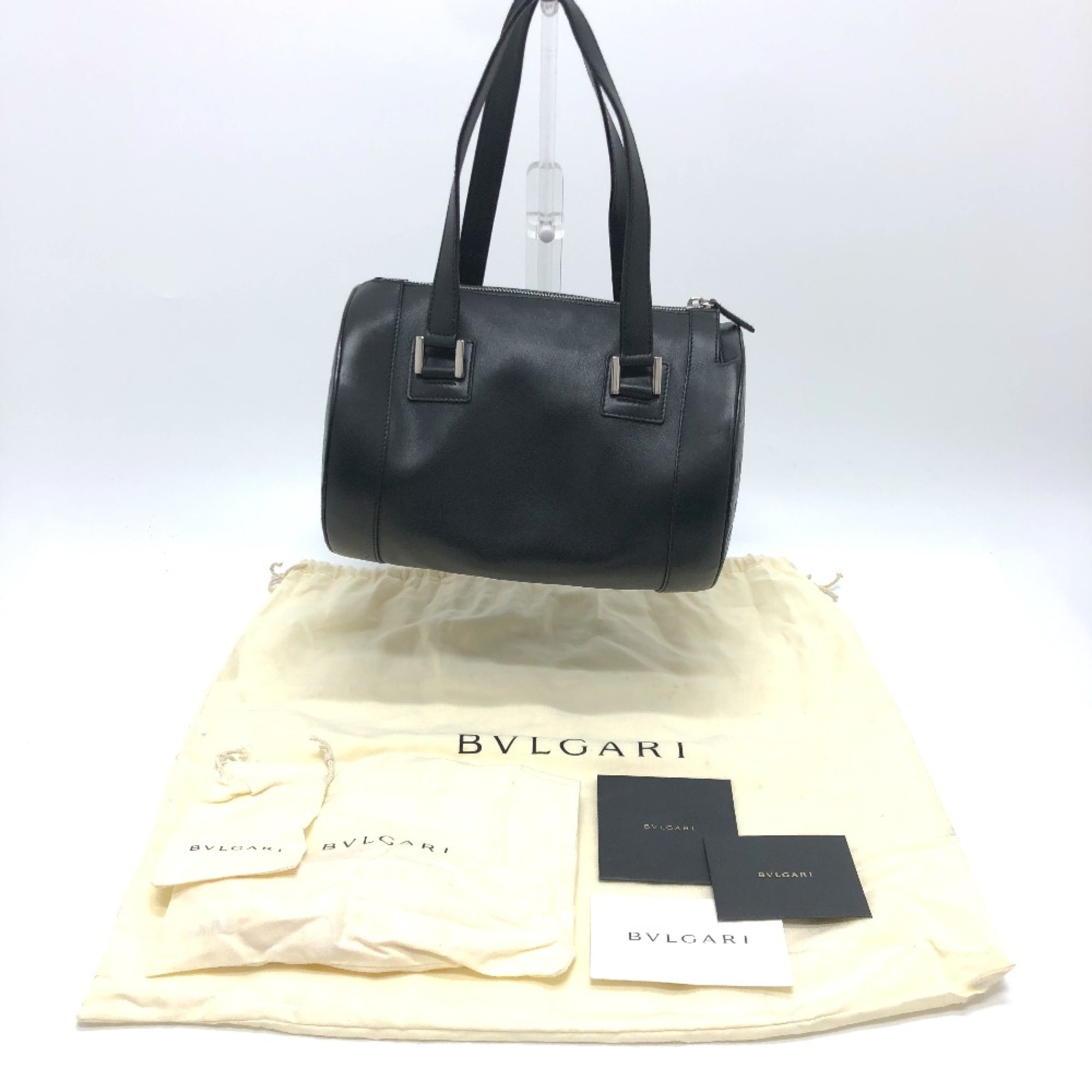 Bulgari Bulgari Bulgari Hand Bag Black