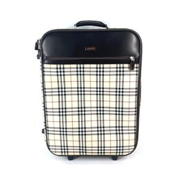 Burberry suitcase Travel case  travel bag  2 wheels Carry Bag Beige Brown