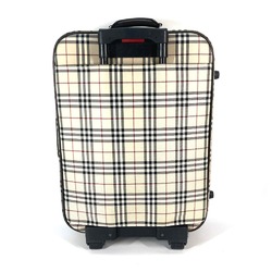 Burberry suitcase Travel case  travel bag  2 wheels Carry Bag Beige Brown