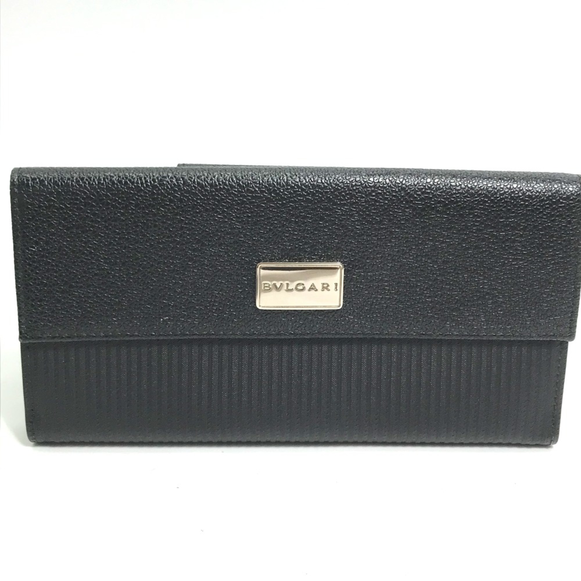 Bulgari Double Snap Long wallet Long Wallet Black