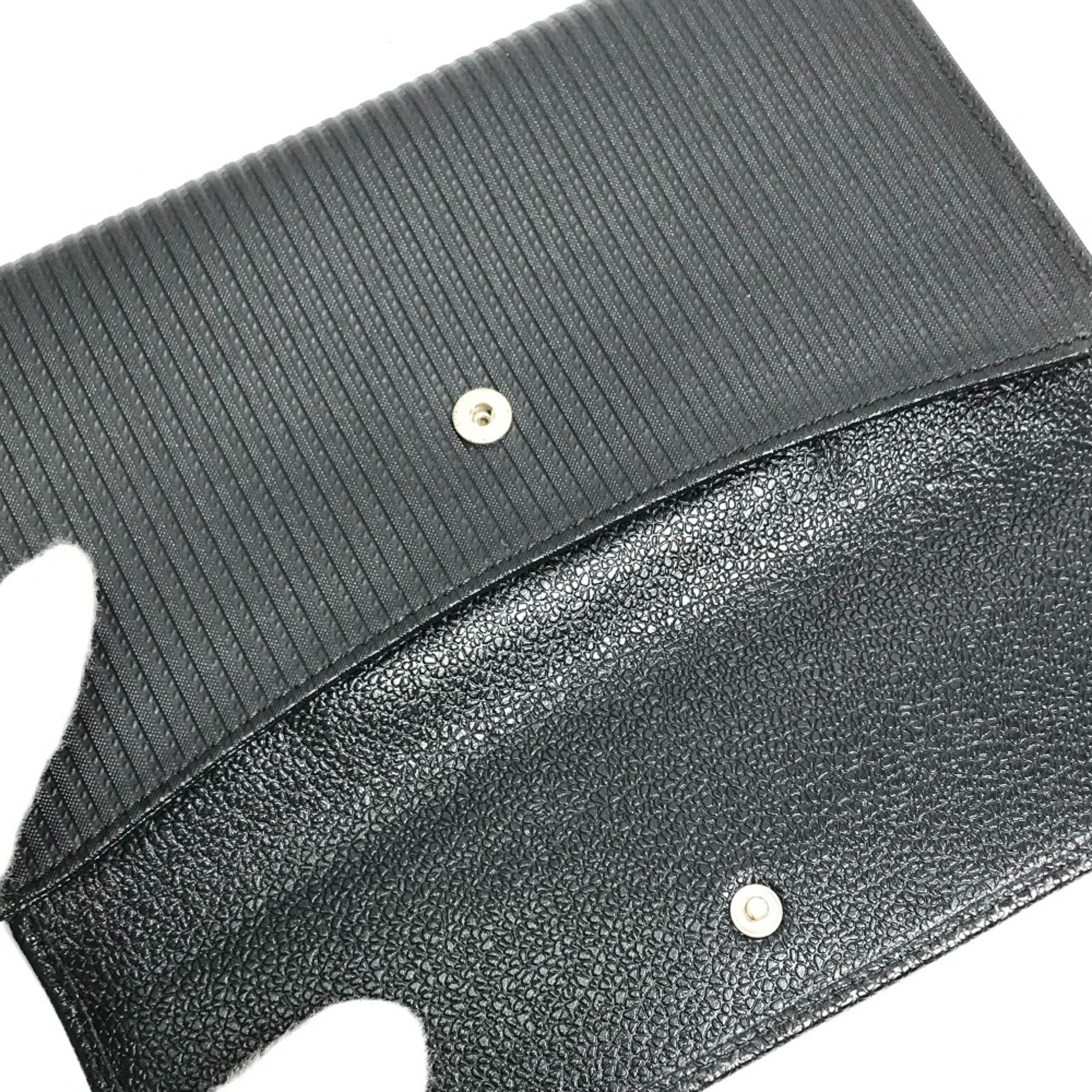 Bulgari Double Snap Long wallet Long Wallet Black