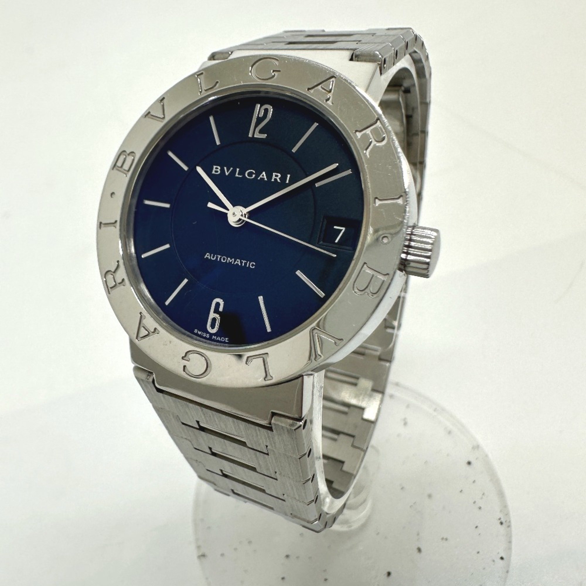 Bulgari BB33SAUTO Automatic date Wristwatch Silver