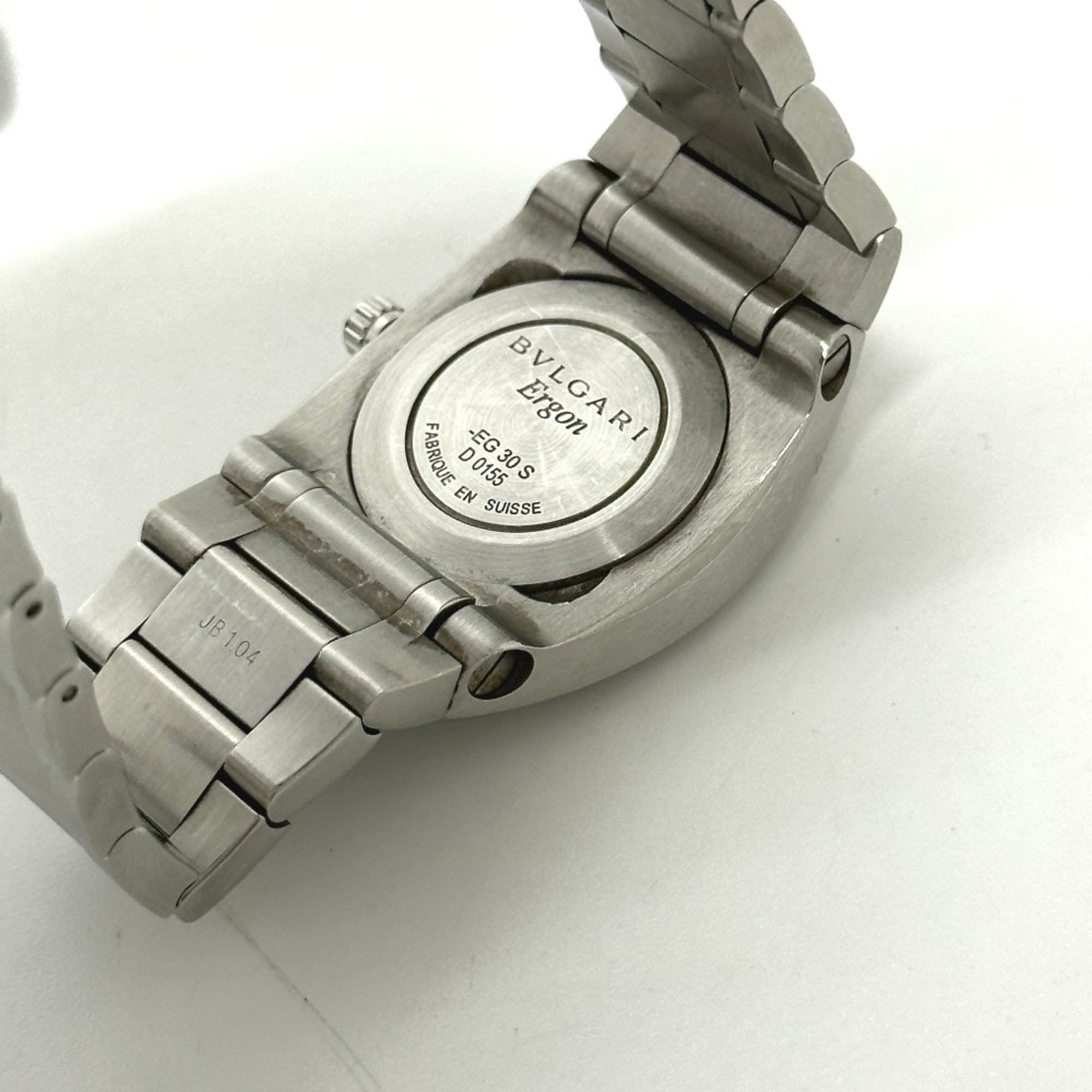 Bulgari EG30S Quartz date Wristwatch Silver