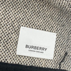 Burberry 8021740 border fringe Scarf Beige White x Light Blue Based