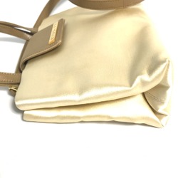 Bulgari logo 2WAY Crossbody Pouch Pochette Shoulder Bag Beige