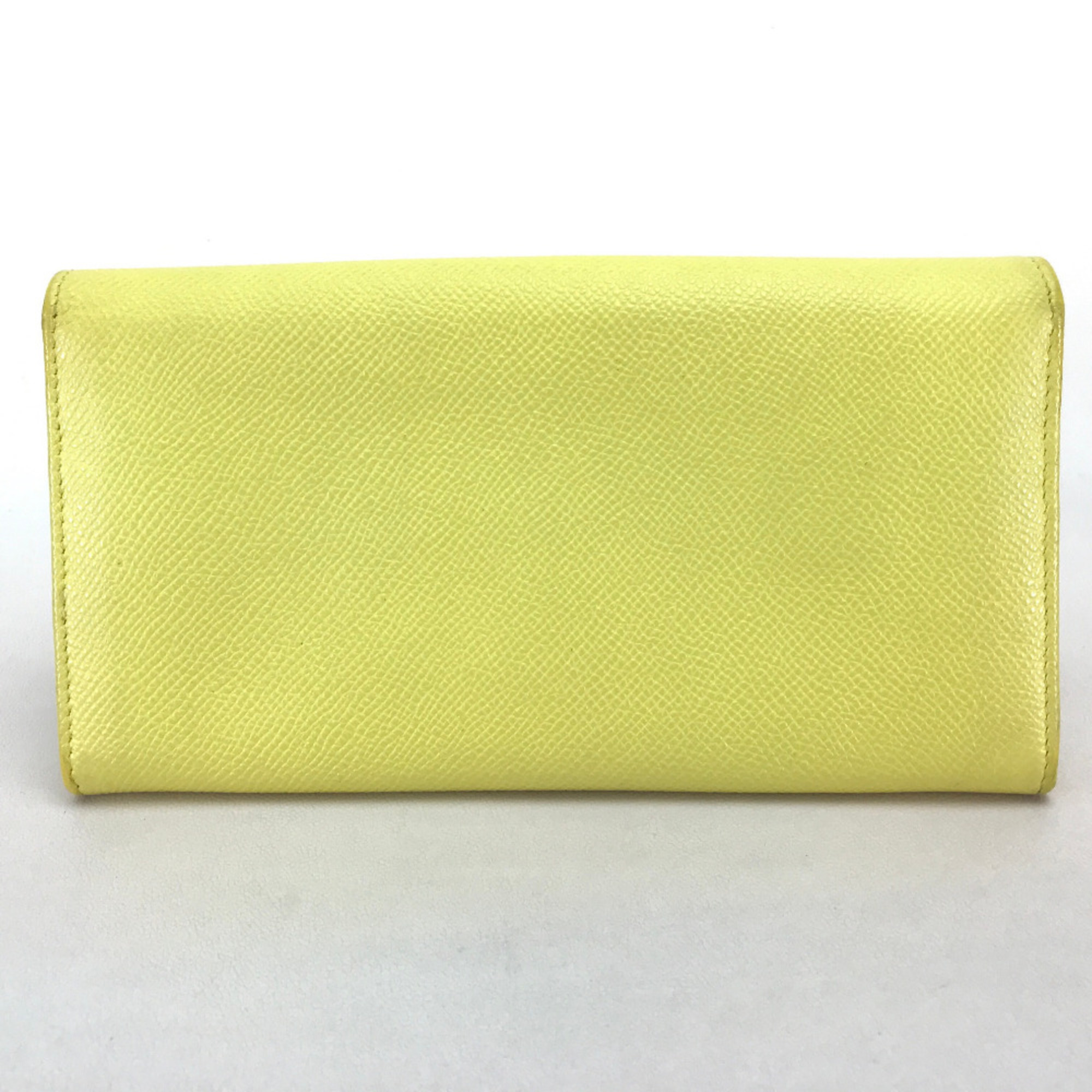 Bulgari Bifold Long Wallet Long Wallet yellow