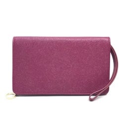 Bulgari Pass case Folded wallet Fusha Pink x Red