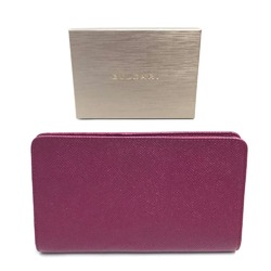 Bulgari Pass case Folded wallet Fusha Pink x Red