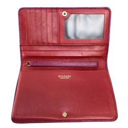 Bulgari Pass case Folded wallet Fusha Pink x Red