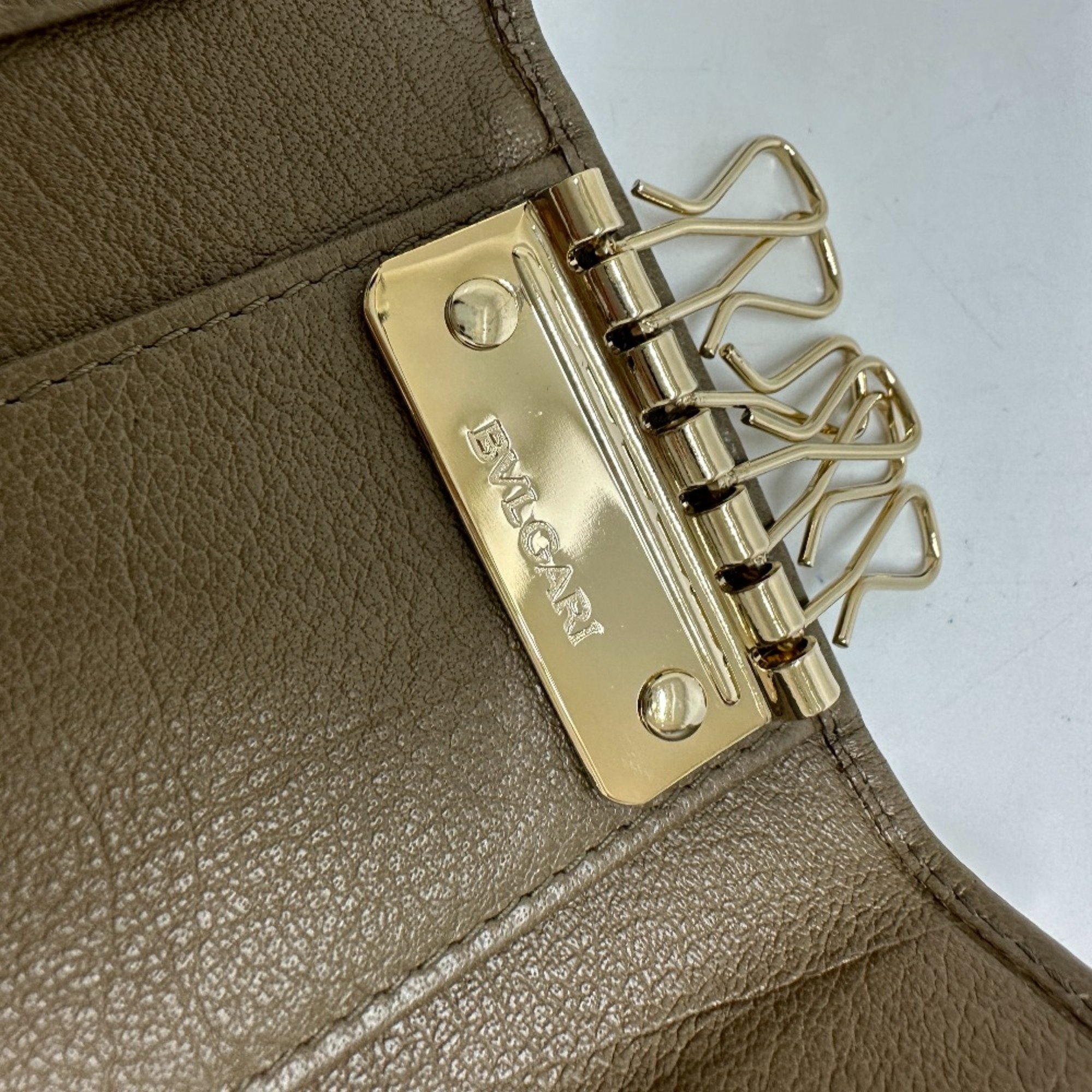 Bulgari key Key Case Brown