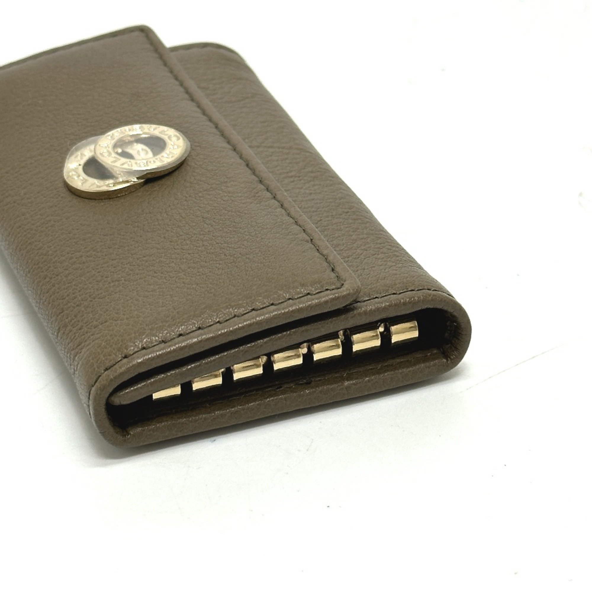 Bulgari key Key Case Brown