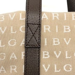 Bulgari Logo mania Tote Bag Hand Bag Beige