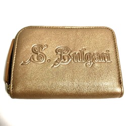 Bulgari Coin Compartment Wallet coin purse Gold