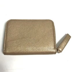 Bulgari Coin Compartment Wallet coin purse Gold