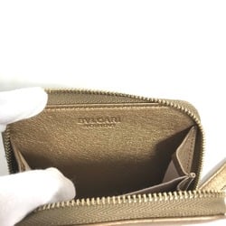 Bulgari Coin Compartment Wallet coin purse Gold