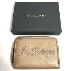 Bulgari Coin Compartment Wallet coin purse Gold