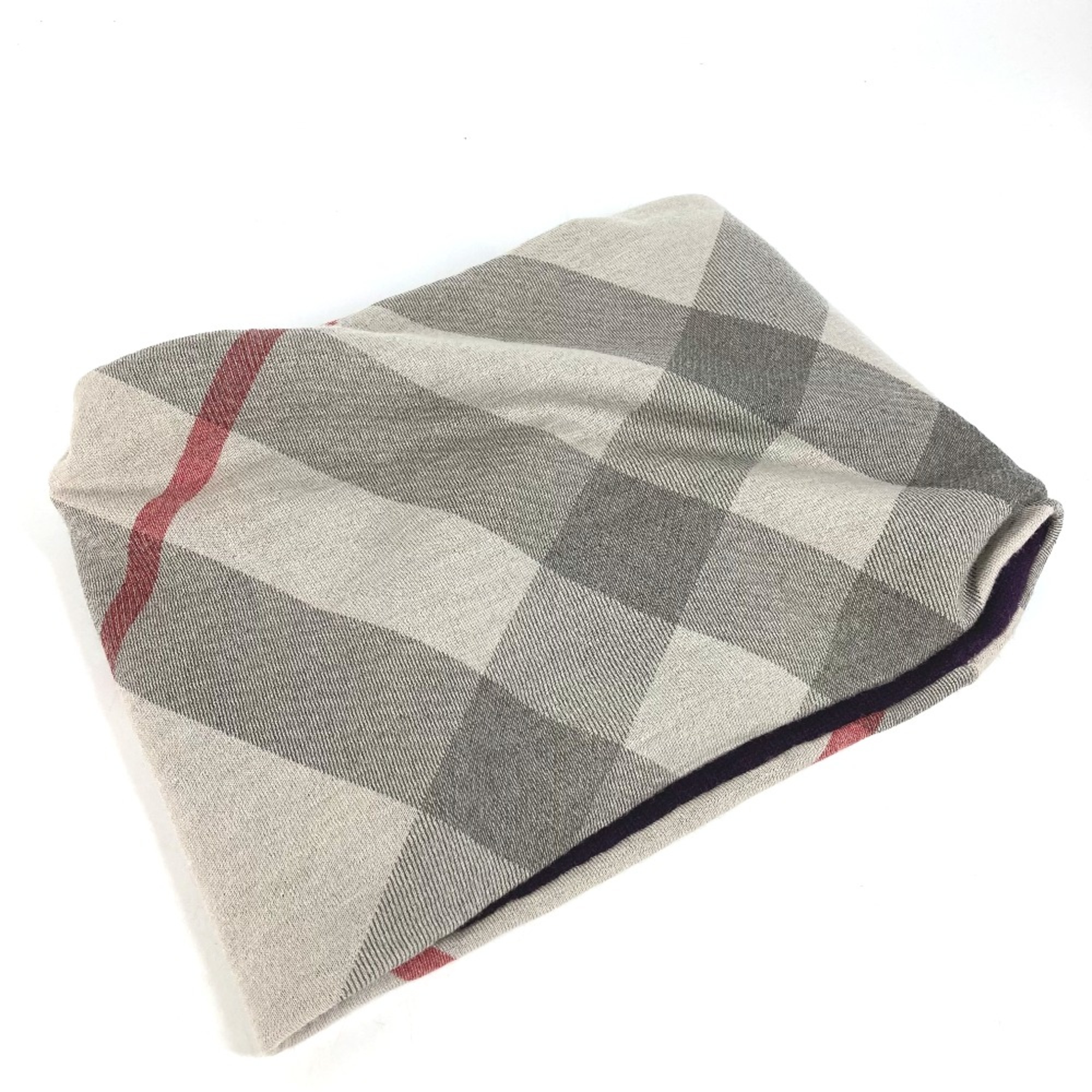 Burberry check Scarf purple Gray Based