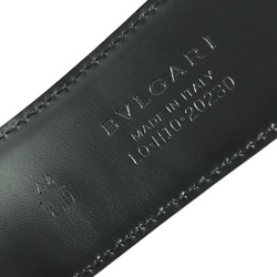 Bulgari logo belt Black Silver