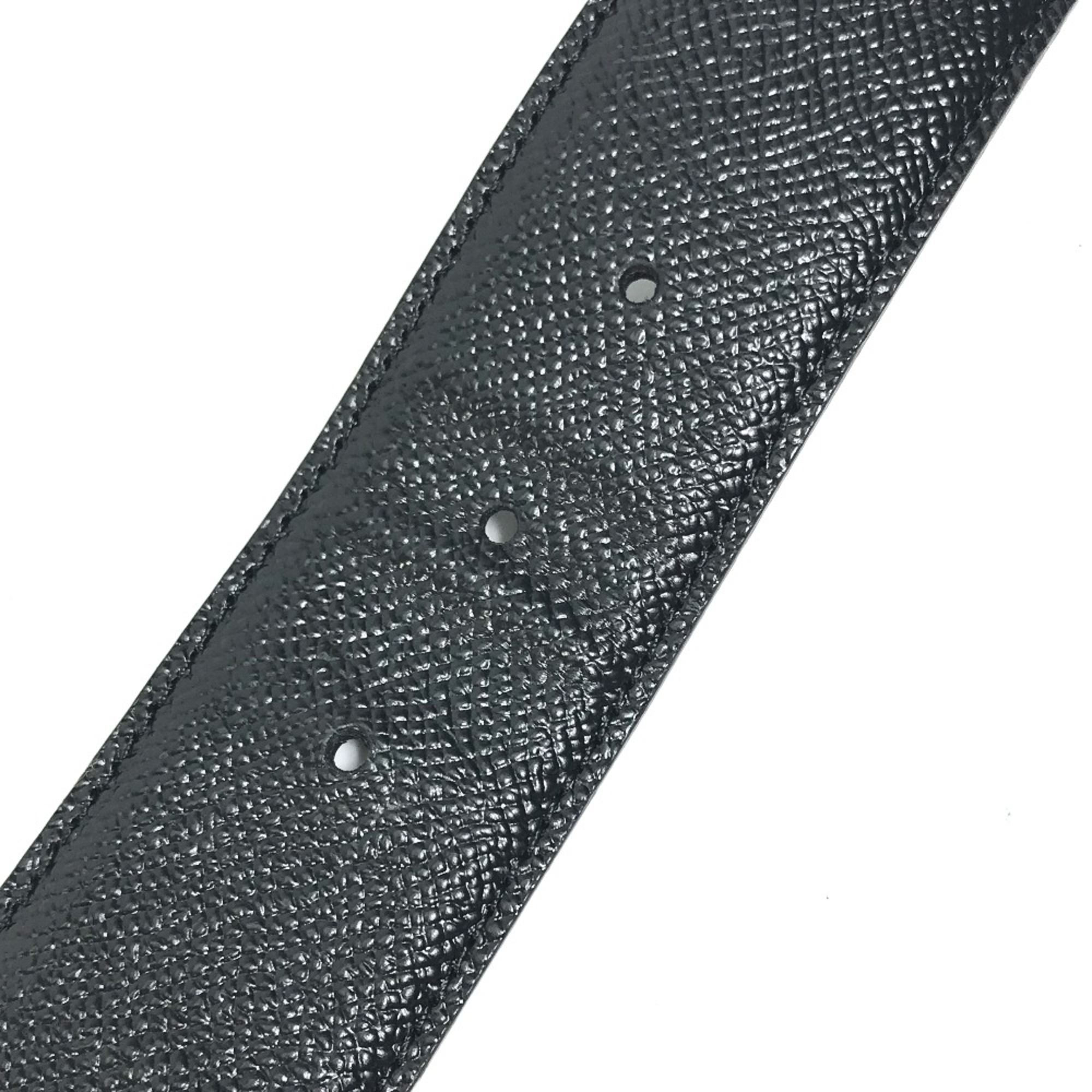 Bulgari logo belt Black Silver