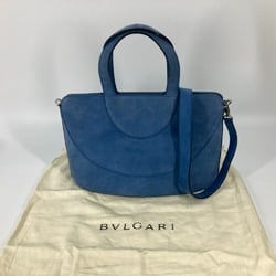 Bulgari Bag Tote Bag Shoulder Bag 2WAY Hand Bag blue