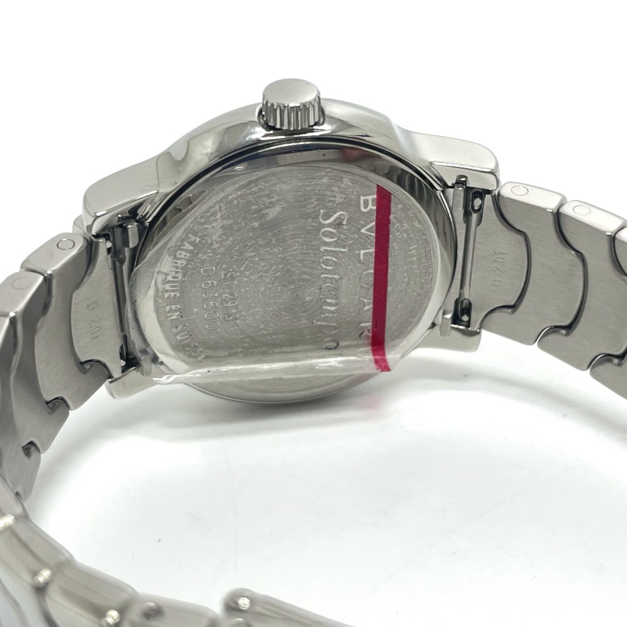 Bulgari ST29S Quartz Date Wristwatch Silver