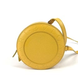 Bulgari Round shape Pochette bag Shoulder Bag yellow