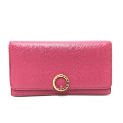 Bulgari Logo clip Wallet Long Wallet pink GoldHardware